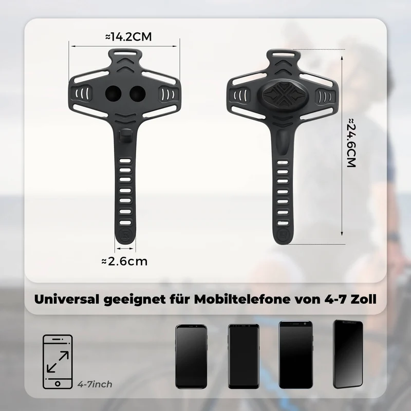 Fahrrad Handyhalterung Flexibele montage voor Handy 4-7''