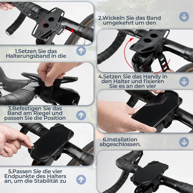 Fahrrad Handyhalterung Flexibele montage voor Handy 4-7''
