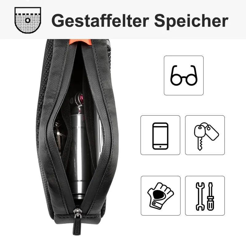 ROCKBROS Wasserdichte Rahmentasche Oberrohrtasche Schwarz 1л