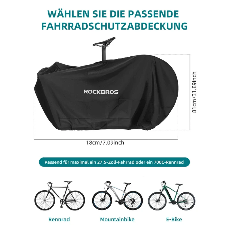 ROCKBROS Fahrradgarage Wasserdichte Transporttasche Reiselagerung für Fahrräder