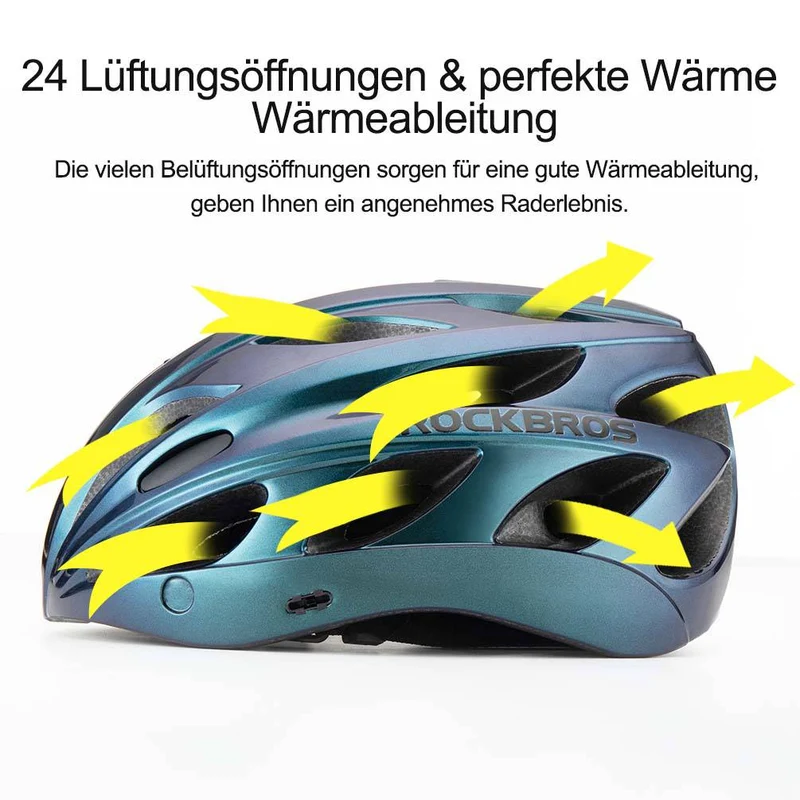 ROCKBROS Fahrradhelm met ingebouwde Magnetbrillen & Visier