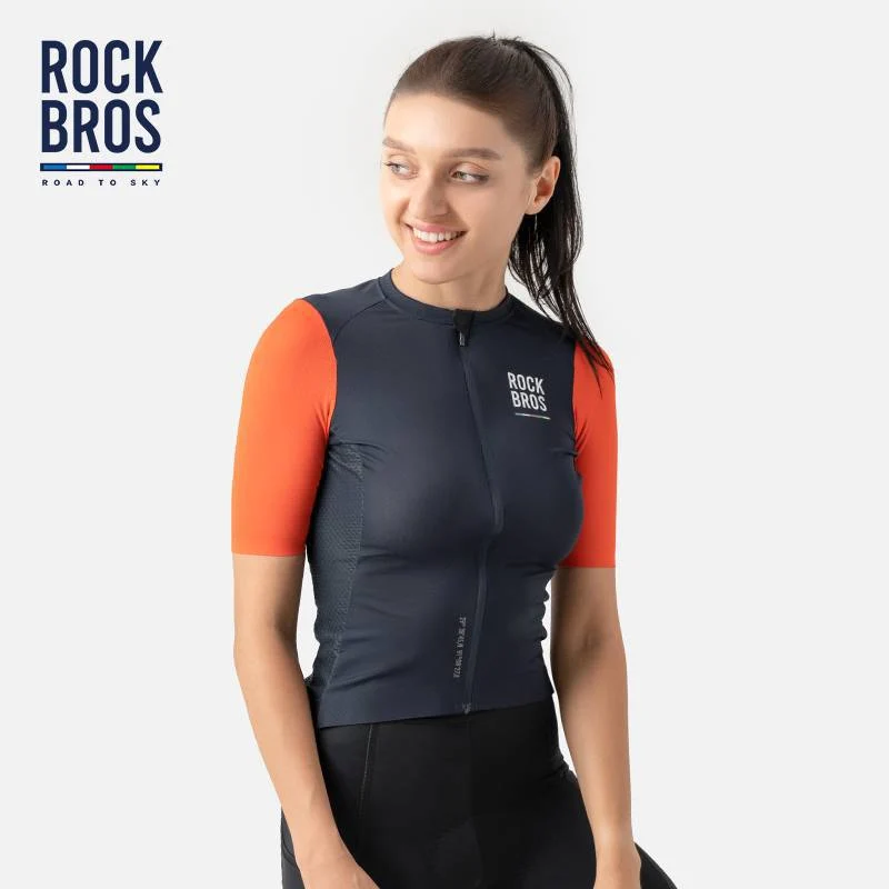 ROAD TO SKY Damen Kurzarm-Radtrikot Fahrrad Майка для MTB & Rennrad