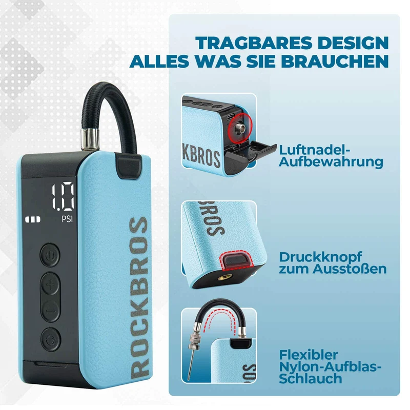 Elektrische Ballenpomp Luftpumpe 4 Ersatznadeln