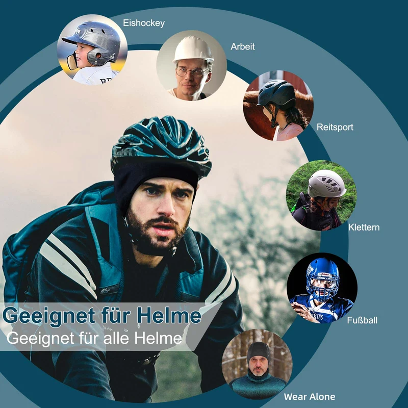 ROCKBROS Winter Fahrradmütze Helm Unterziehmütze met reflecterende Logo