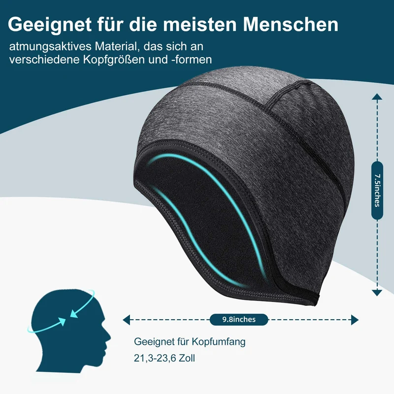 ROCKBROS Winter Fahrradmütze Helm Unterziehmütze met reflecterende Logo