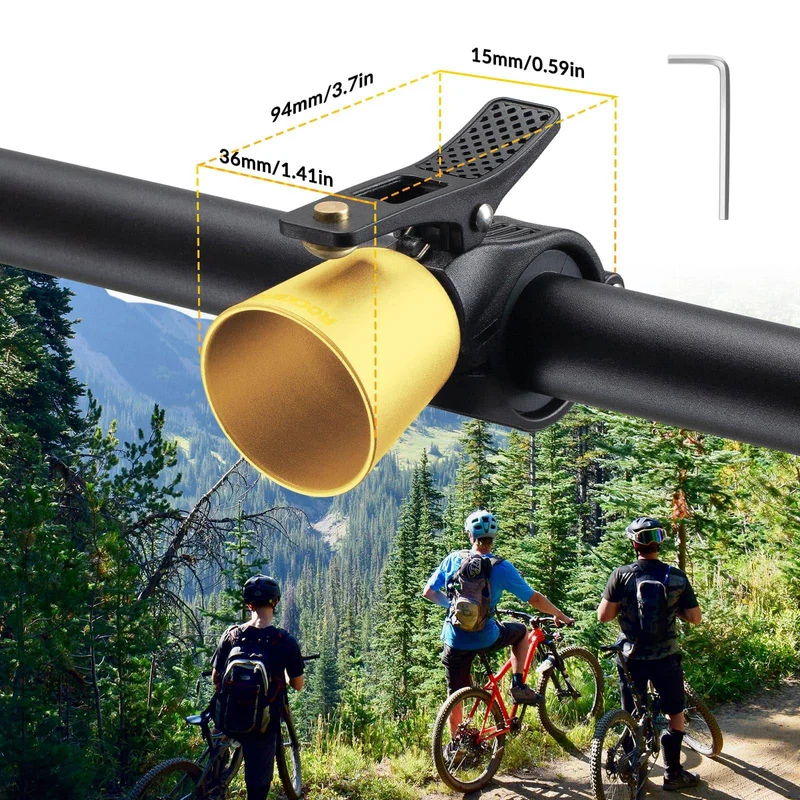 ROCKBROS Fahrradklingel Laut Retro Klingel voor MTB Rennrad Vier Farben