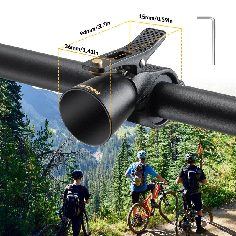 ROCKBROS Fahrradklingel Laut Retro Klingel voor MTB Rennrad Vier Farben