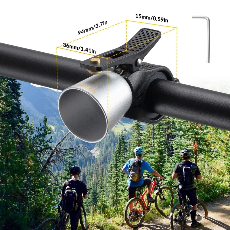 ROCKBROS Fahrradklingel Laut Retro Klingel voor MTB Rennrad Vier Farben