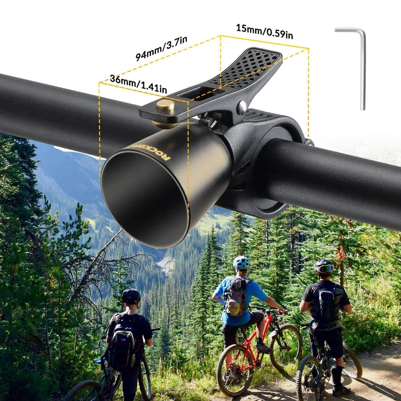 ROCKBROS Fahrradklingel Laut Retro Klingel voor MTB Rennrad Vier Farben