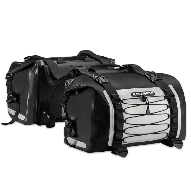 ROCKBROS Motorrad Gepäckträgertaschen wasserdicht Motorradtasche 62L