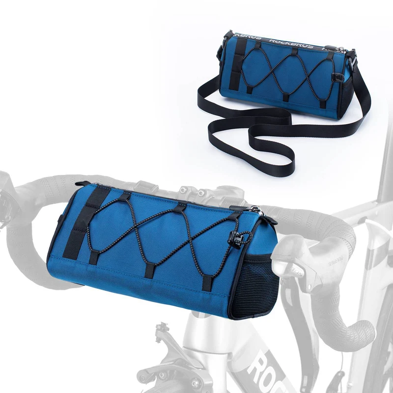 ROCKBROS Lenkertasche Multifunctionele Fahrradlenkertasche met Schultergurt 1,5L
