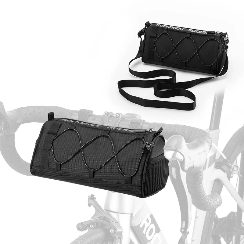 ROCKBROS Lenkertasche Multifunctionele Fahrradlenkertasche met Schultergurt 1,5L