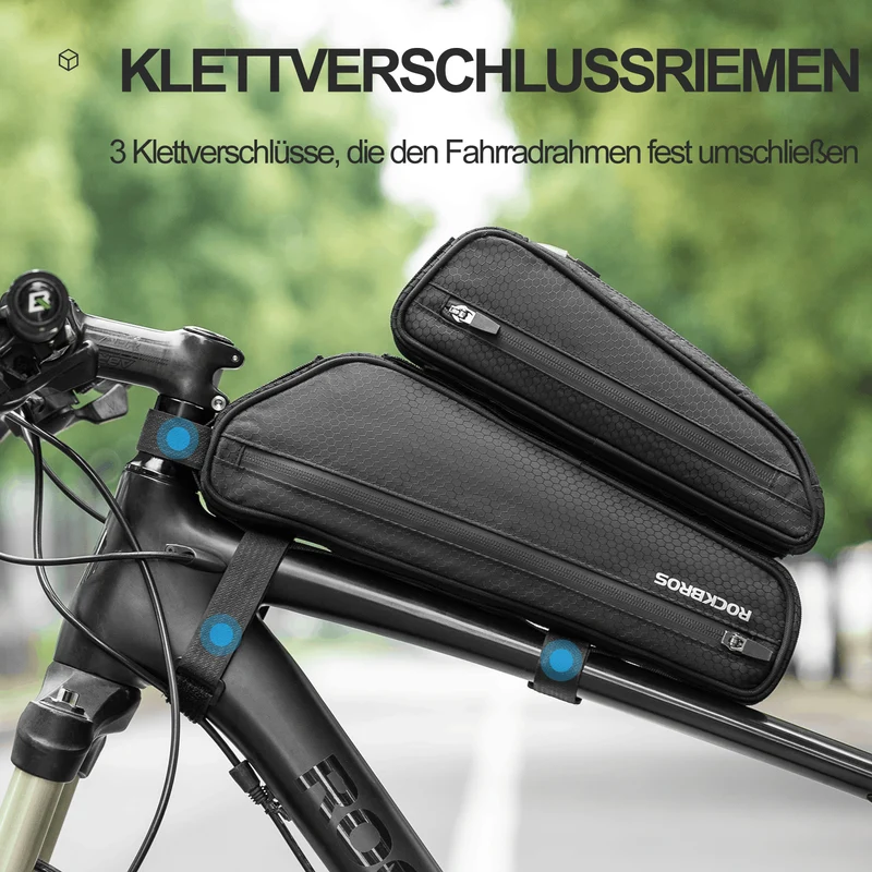 ROCKBROS 2 у 1 Fahrradtasche Set Rahmentasche Oberrohrtasche 2,5L
