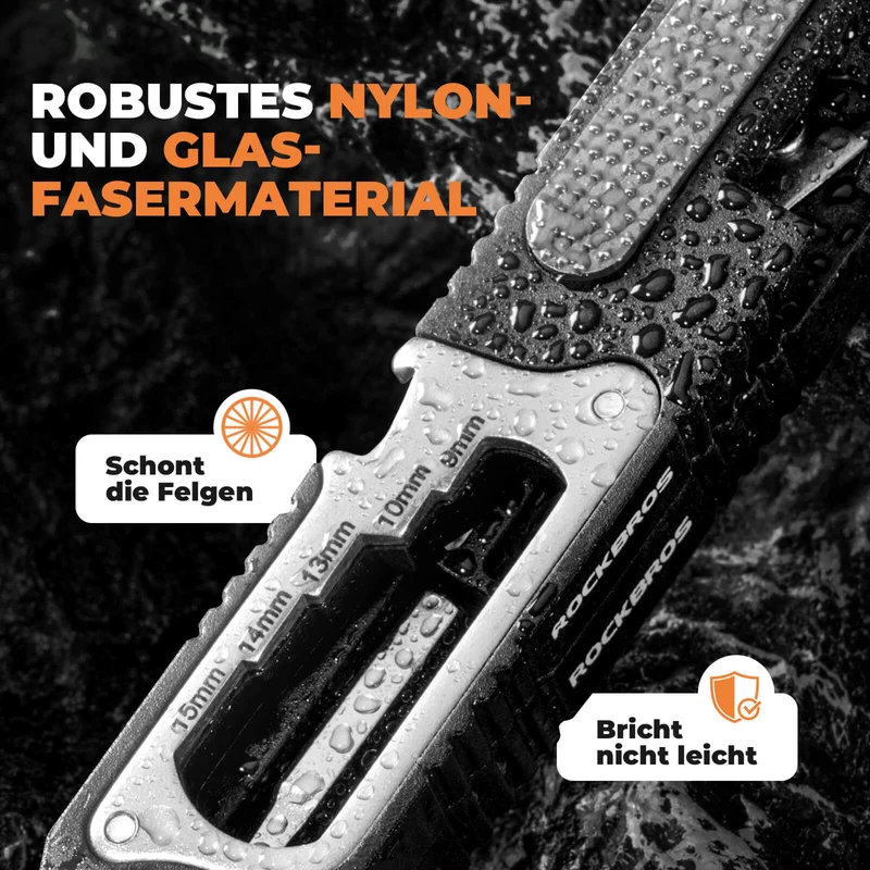 Міні-набор інструментаў Fahrradwerkzeug 16 у 1 Reifenheber mit Ratschenschlüssel