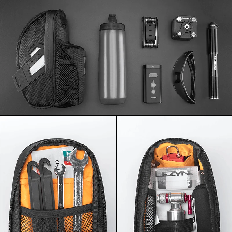 ROCKBROS wasserdichte Satteltasche mit Flaschenhalter für MTB Rennrad