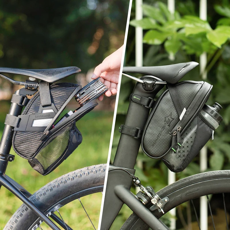 ROCKBROS wasserdichte Satteltasche mit Flaschenhalter für MTB Rennrad