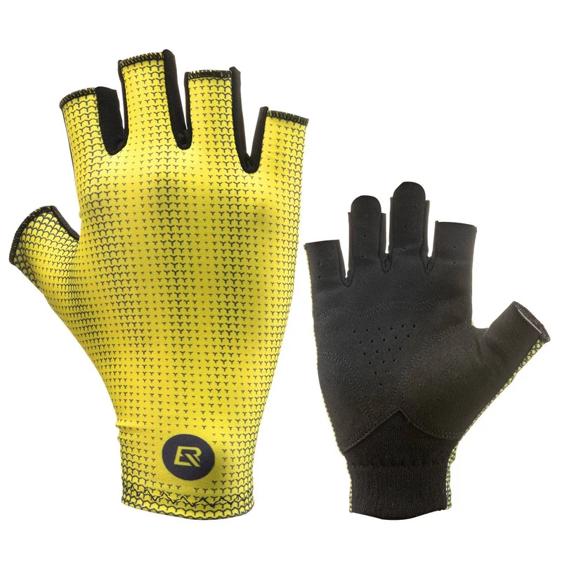 ROCKBROS Halbvinger-Radhandschuhe Rutschfest Elastisch Unisex Gelb M-XXL