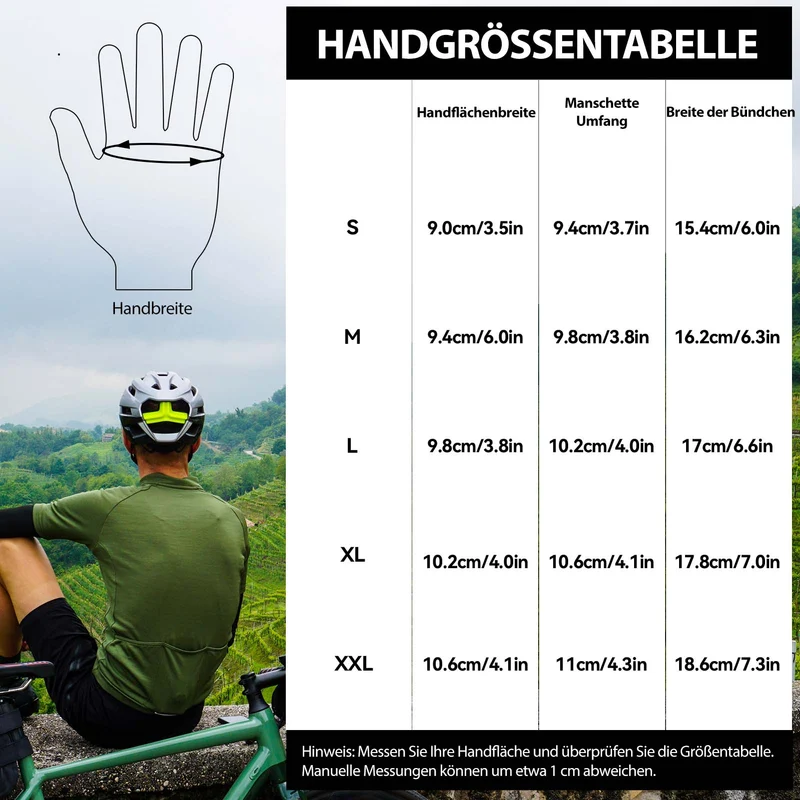 ROCKBROS Halbvinger-Radhandschuhe Rutschfest Elastisch Unisex Gelb M-XXL