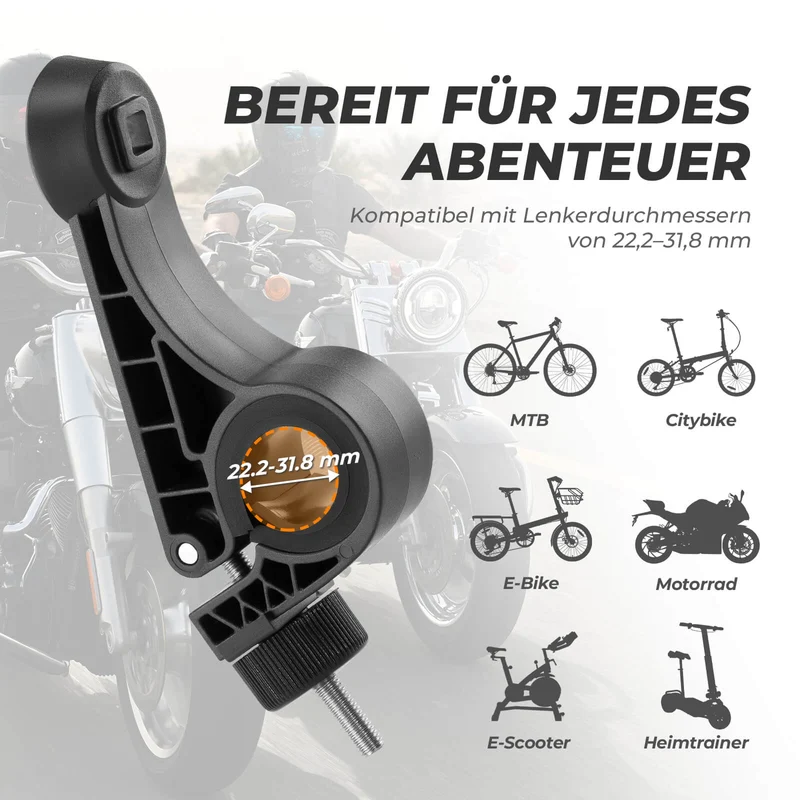 Fahrrad Handyhalterung 360° Drehbar voor Handy 4.5~7.2"