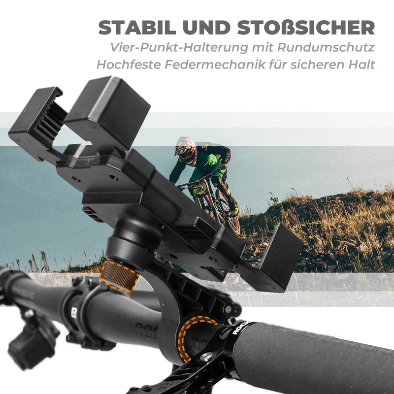 Fahrrad Handyhalterung 360° Drehbar voor Handy 4.5~7.2"