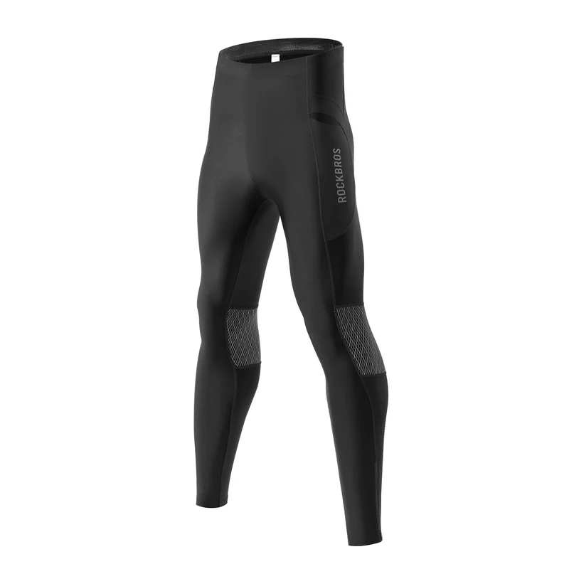 ROCKBROS Winter Thermo-Fahrradhose Fleece-Kompressions-Legging 3 Taschen