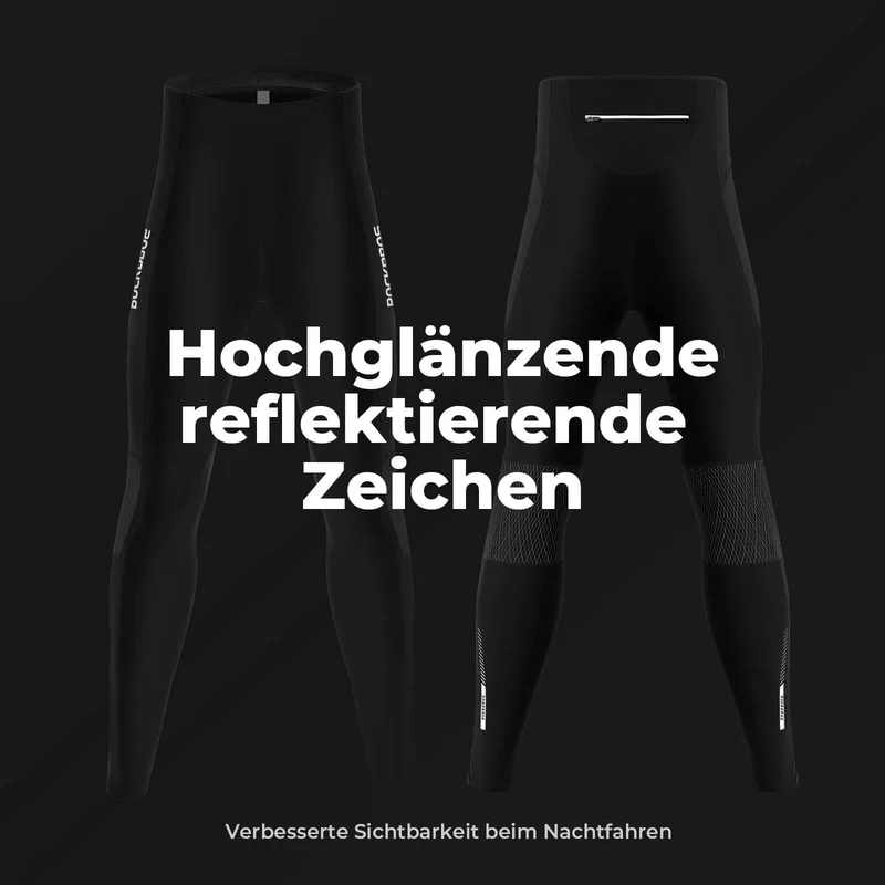 ROCKBROS Winter Thermo-Fahrradhose Fleece-Kompressions-Legging 3 Taschen