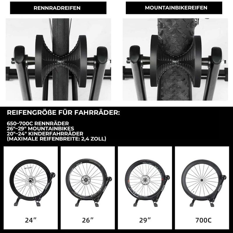 Fahrradstander Fahrrad Faltbar uit Kohlenstoffstahl voor 24-27,5”