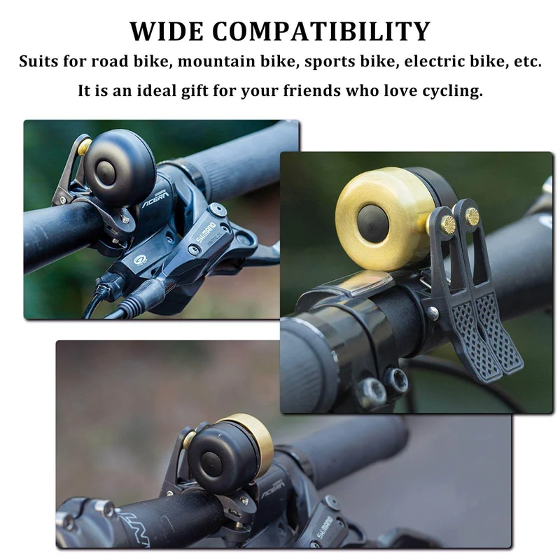 ROCKBROS Classic Brass Fahrradklingel Mini Fahrradglocken 1-2 Рынгтон