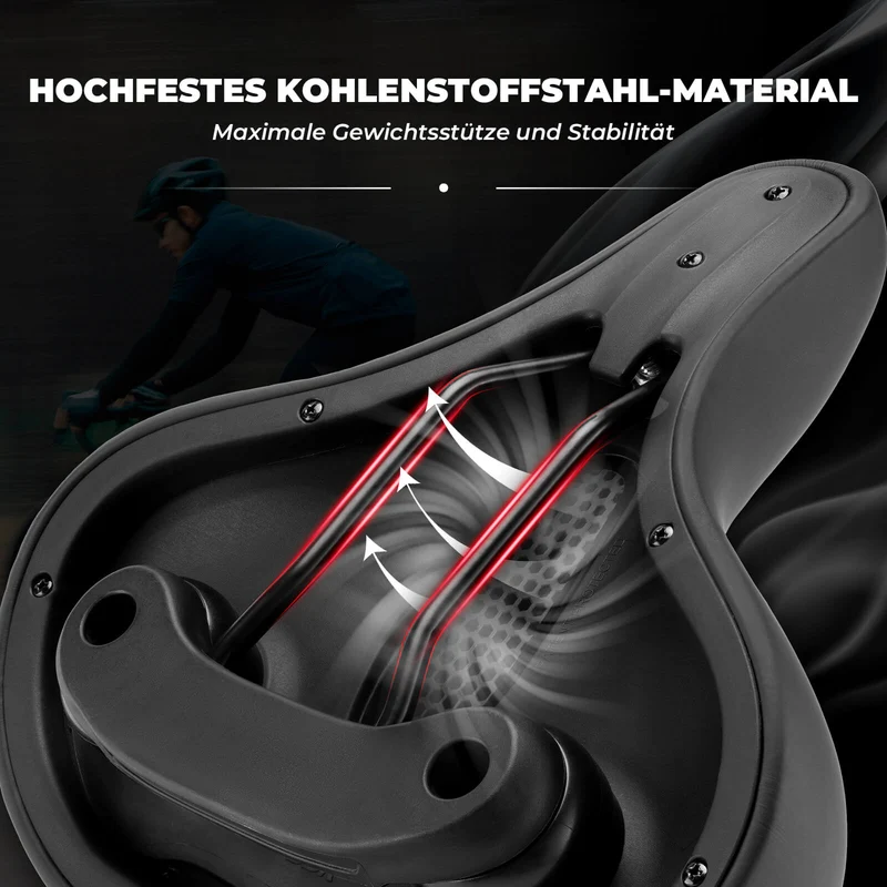 ROCKBROS Fahrradsattel wasserdicht Fahrrad Sattel met opdruk