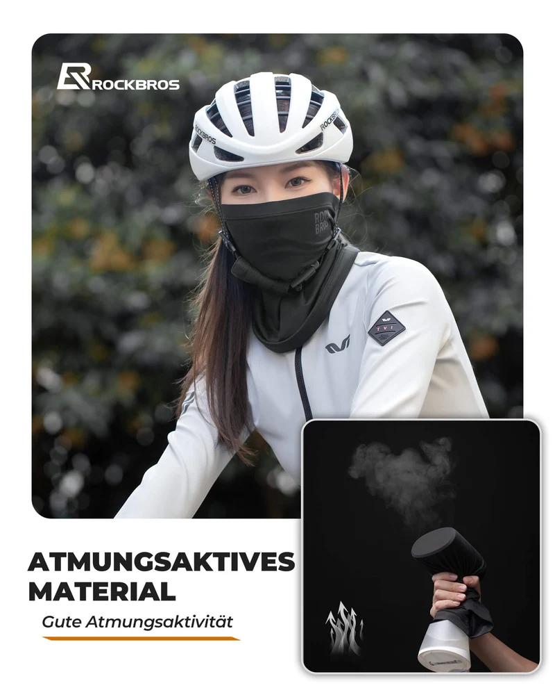 ROCKBROS Halstuch Winter Schlauchtuch Winddicht & Warm voor Ski, Rad en Wandern