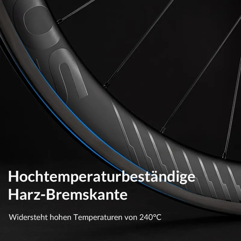ROCKBROS 700C Carbon Laufradsatz 38 mm Scheibenbremse Steckachse Laufrad Set voor Rennrad