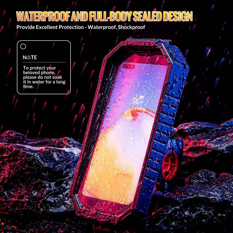 ROCKBROS Smartphone Halterung 360° Drehbar voor 6,8 Zoll Smartphone