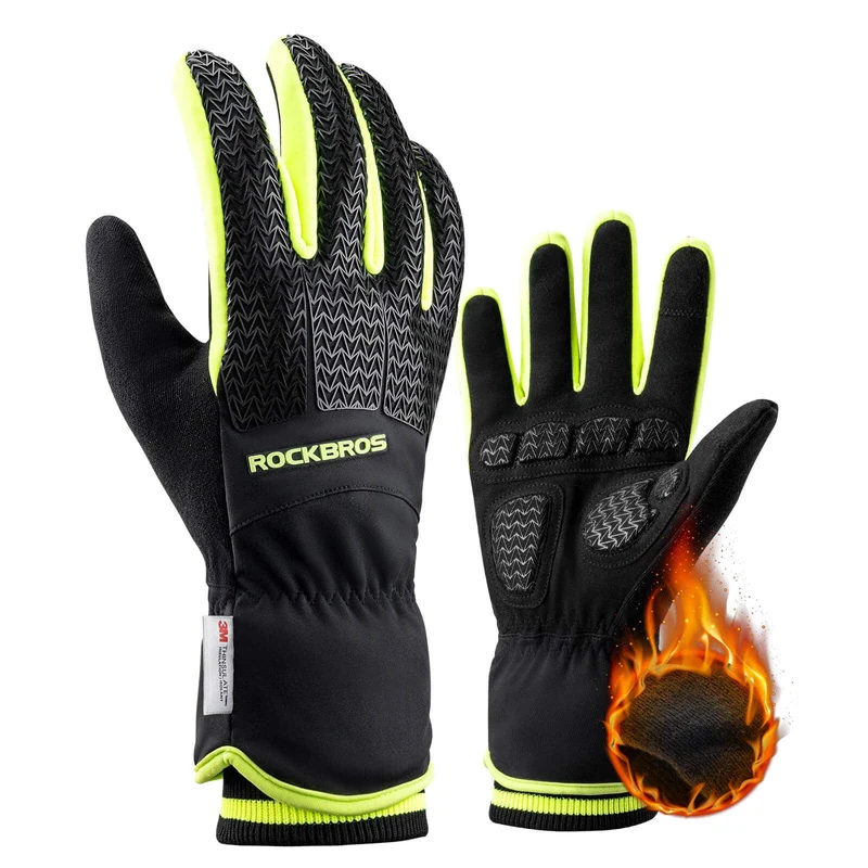 ROCKBROS Handschoen Fahrradhandschoen Touchscreen Thinsulate Skihandschoen