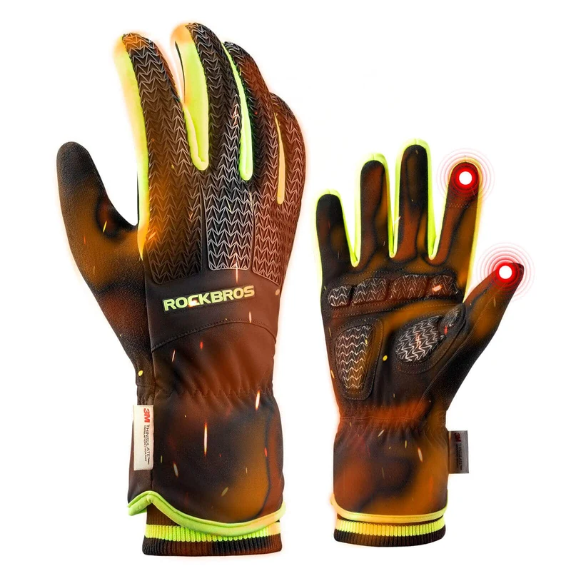ROCKBROS Handschoen Fahrradhandschoen Touchscreen Thinsulate Skihandschoen