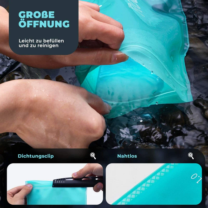 ROCKBROS Trinkblase 2L met Trinkschlauch Leichte TPU-waterblazer