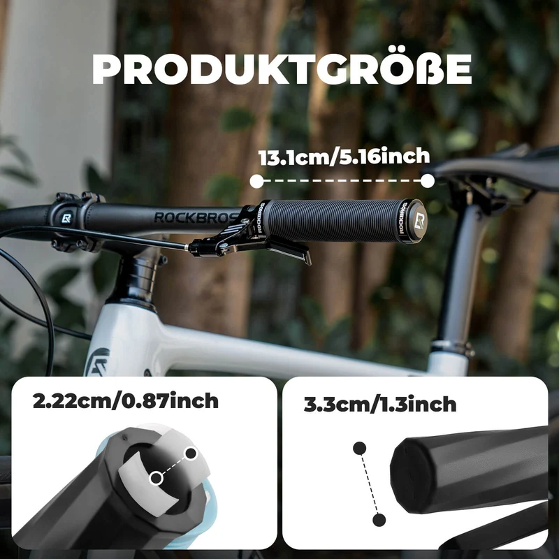 ROCKBROS Fahrradgriffe rutschfest Doppelverschluss 22,2 мм