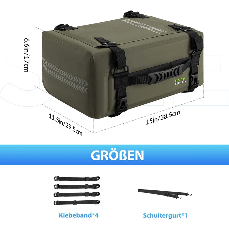 ROCKBROS Motorrad Hecktasche 100% Wasserdichte Motorrad Gepäcktasche каля 30 л
