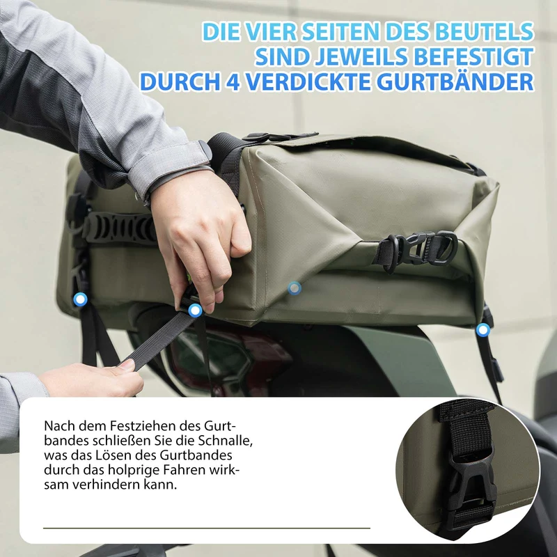 ROCKBROS Motorrad Hecktasche 100% Wasserdichte Motorrad Gepäcktasche каля 30 л