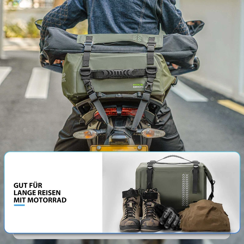 ROCKBROS Motorrad Hecktasche 100% Wasserdichte Motorrad Gepäcktasche каля 30 л