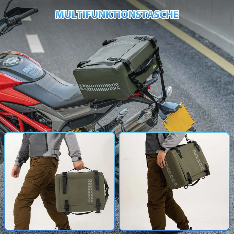 ROCKBROS Motorrad Hecktasche 100% Wasserdichte Motorrad Gepäcktasche каля 30 л