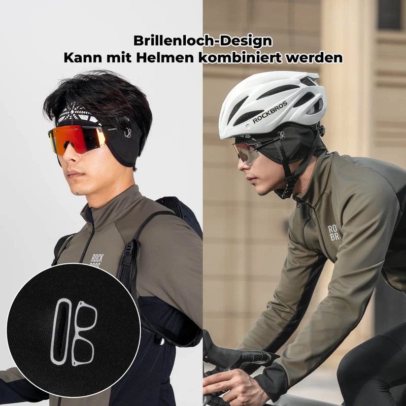 ROCKBROS Elastische Winterband met Klettverschluss Ohrenwärmer Unisex