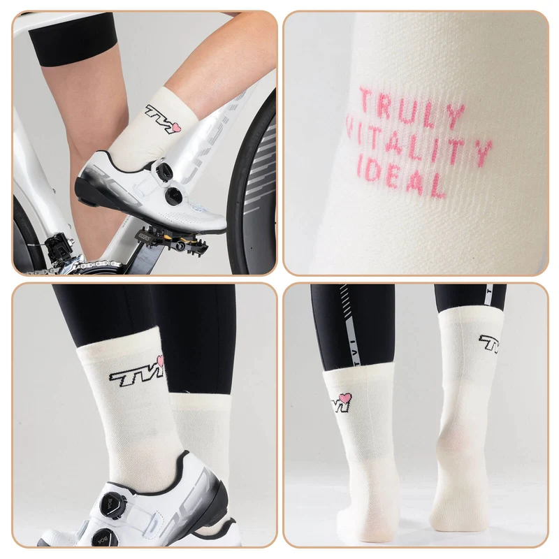 ROCKBROS TVI Damen Sportsocken Atmungsaktive Fahrradsocken Winter