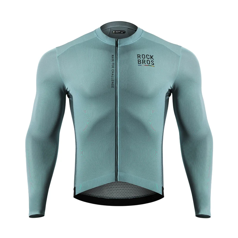 ДАРОГА ДА НЕБА Langarm-Radtrikot Herren Jersey Gelb/Blau