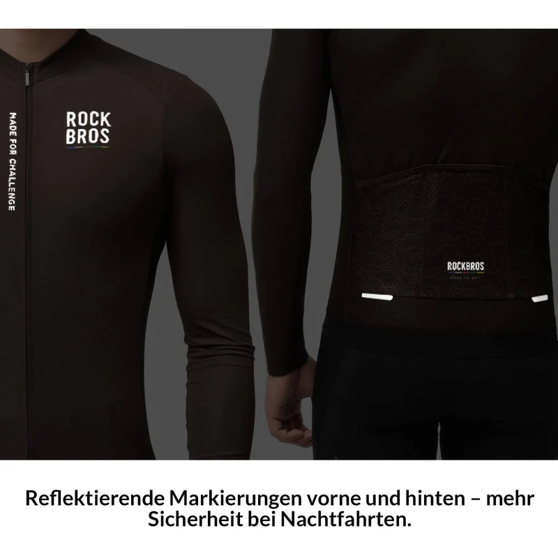 ДАРОГА ДА НЕБА Langarm-Radtrikot Herren Jersey Gelb/Blau