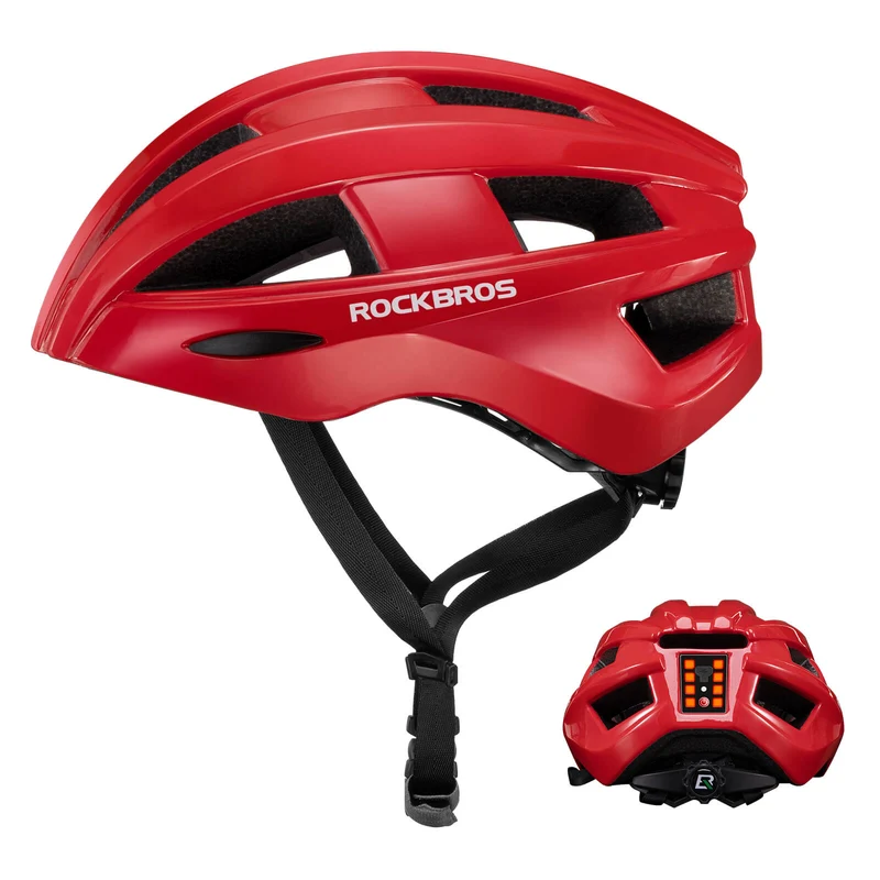 Fahrradhelm met ruglicht 55-60cm