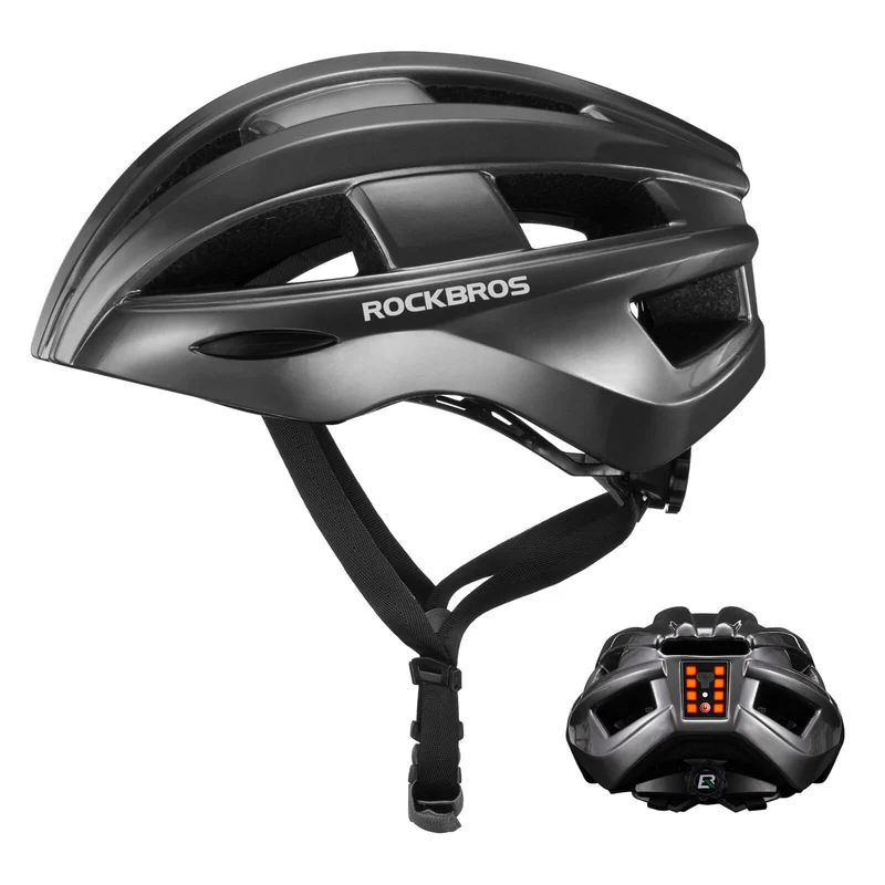 Fahrradhelm met ruglicht 55-60cm