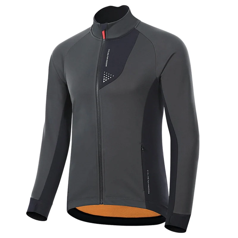 ROCKBROS Heren Winter Fahrradjacke Winddicht Atmungsaktiv met Fleecefutter