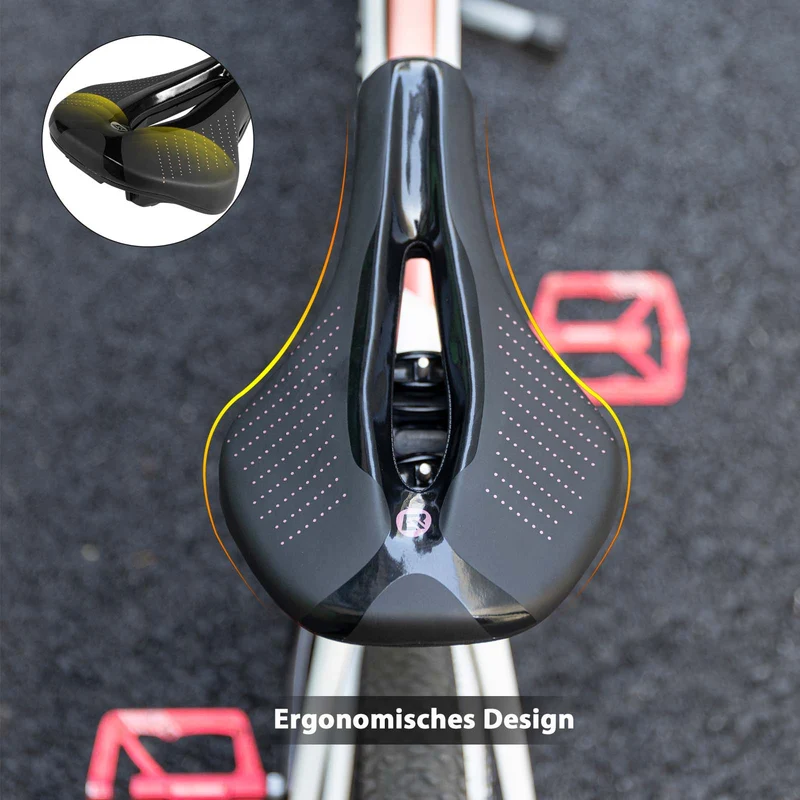 ROCKBROS Fahrrad Sattel Ergonomische Stoßdämpfender Fahrradsattel Unisex