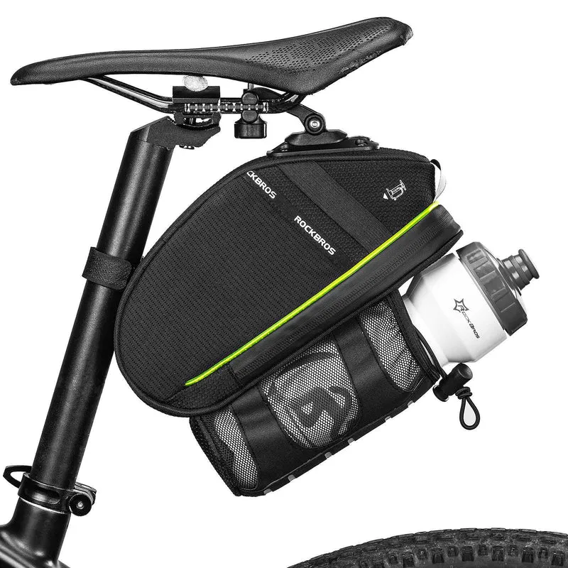 ROCKBROS Kratzfest Fahrrad Satteltasche met Flaschenhalter 1,5L