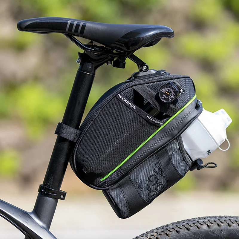 ROCKBROS Kratzfest Fahrrad Satteltasche met Flaschenhalter 1,5L